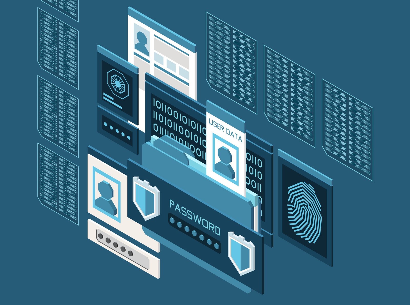Digital Identity Isometric